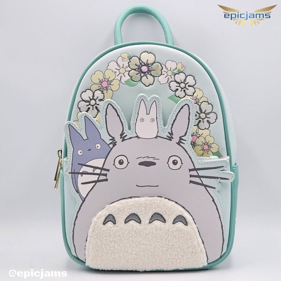 Studio Ghibli My Neighbor Totoro Flowers Mini Backpack - Picture 1 of 5